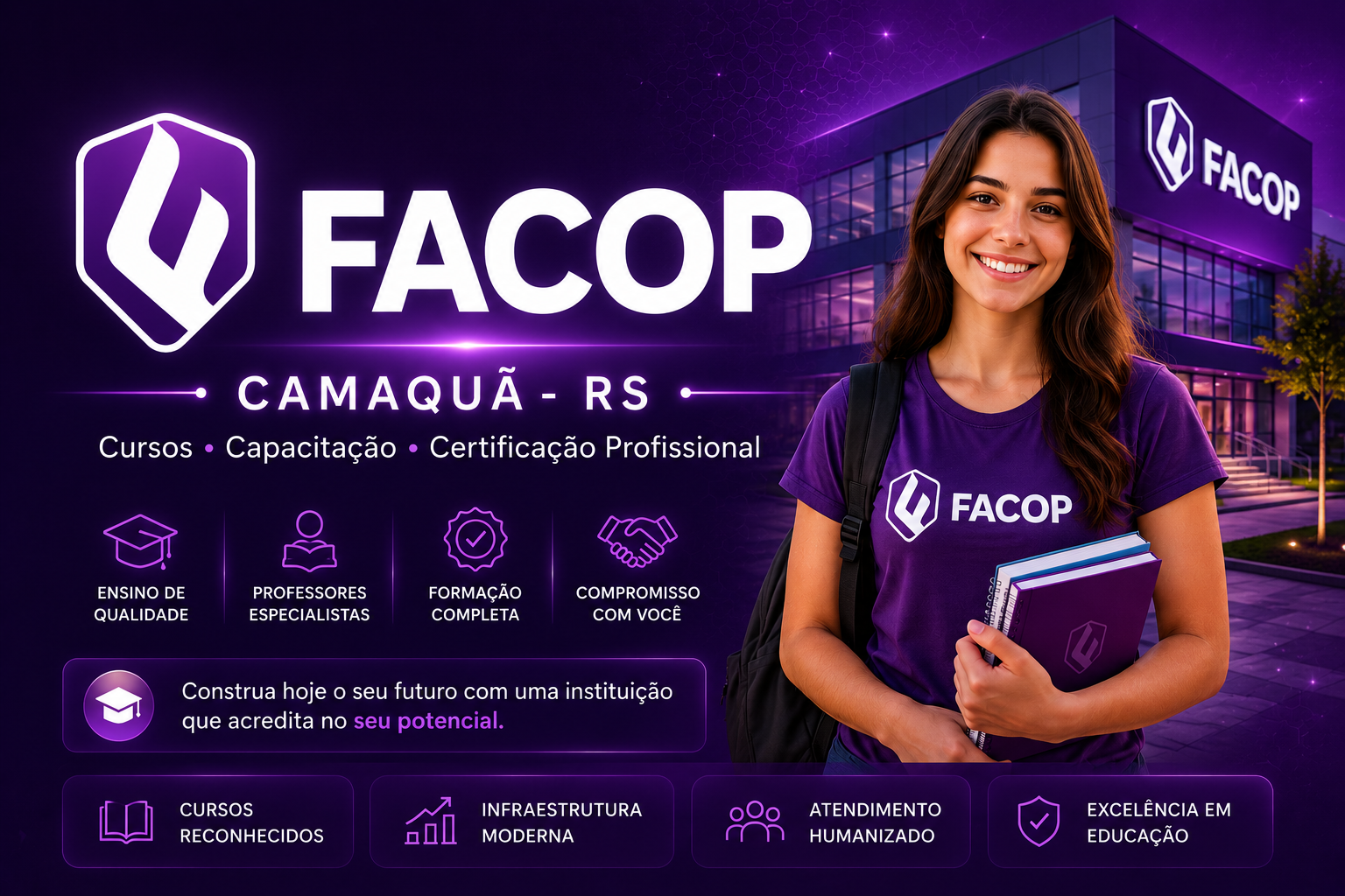 FACOP Camaquã RS - cursos, capacitação e certificação profissional